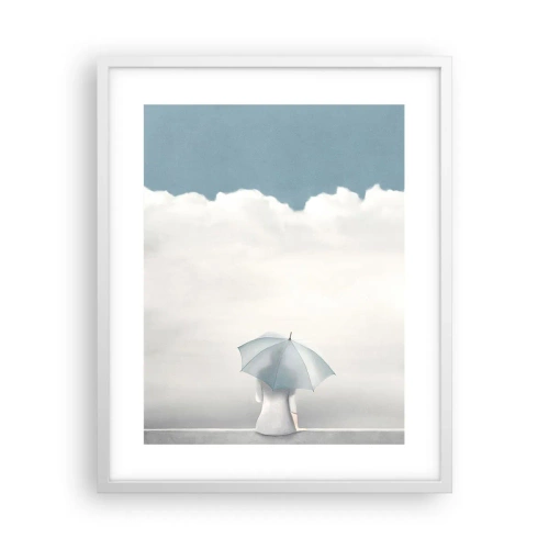 Poster in een witte lijst - Op de rand van realiteit en dromen - 40x50 cm