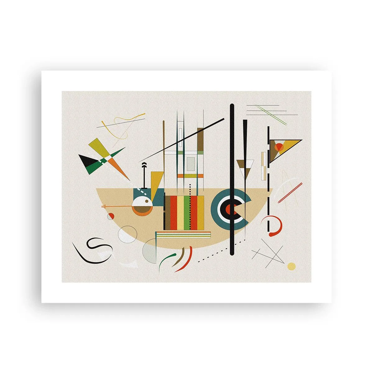 Poster - En de wereld lacht - 50x40 cm