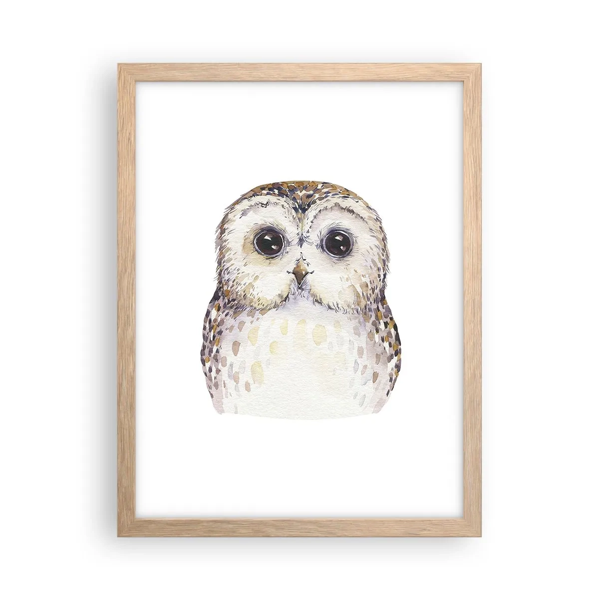 Een poster in een licht eiken lijst - Kijk in mijn ogen - 30x40 cm