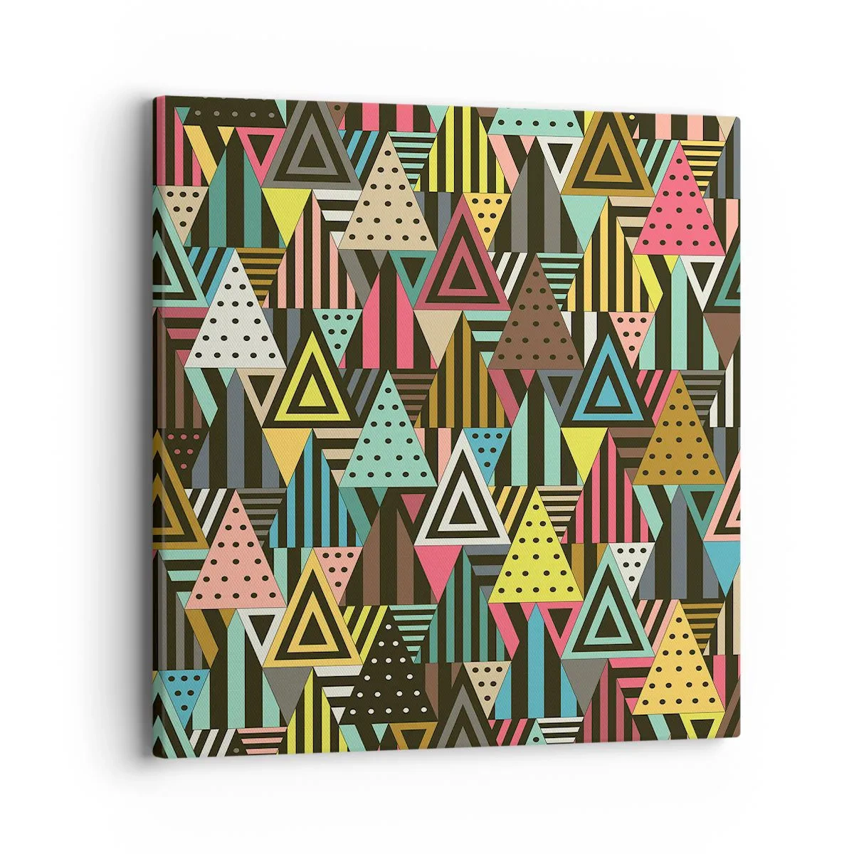 Schilderen op canvas - In ritme op drie - 40x40 cm