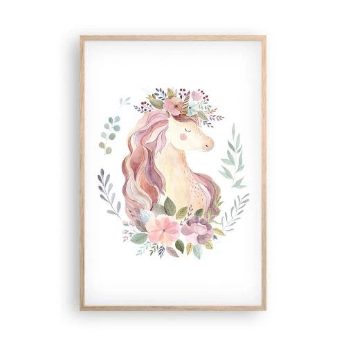 Een poster in een licht eiken lijst - Een uitnodiging in de wereld van sprookjes - 61x91 cm