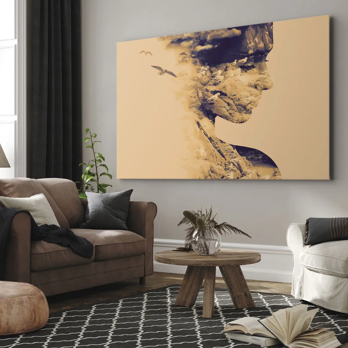 Schilderen op canvas - Van nature mooi - 120x80 cm