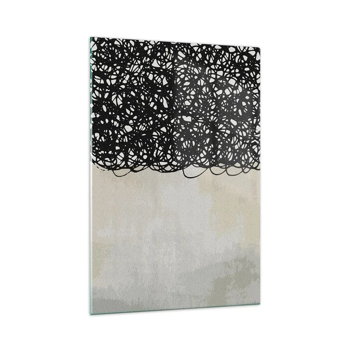 Schilderen op glas - Turbulente abstractie - 70x100 cm