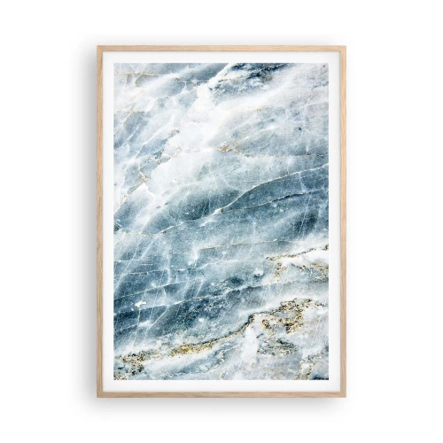 Een poster in een licht eiken lijst - Ijs wereld - 70x100 cm