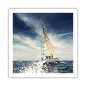 Poster - Ze halen ons niet in! - 60x60 cm