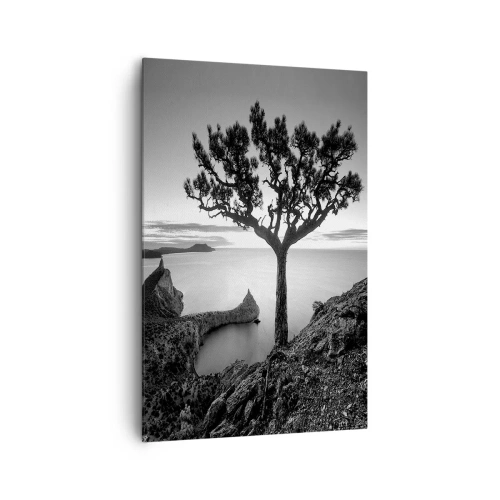Schilderen op canvas - Stilte aan de horizon - 80x120 cm