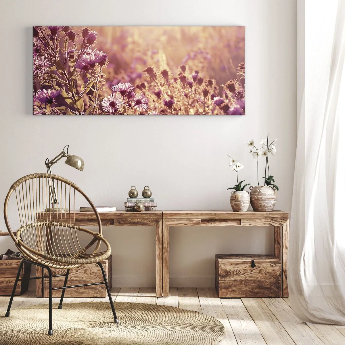 Schilderen op canvas - Voordat de zomer voorbij is - 160x50 cm