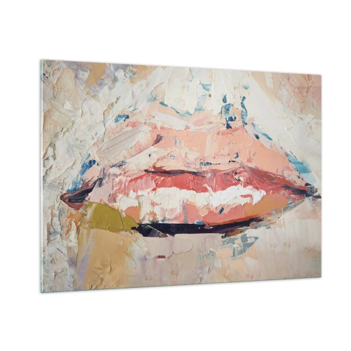 Schilderen op glas - Het wekt de zintuigen - 100x70 cm