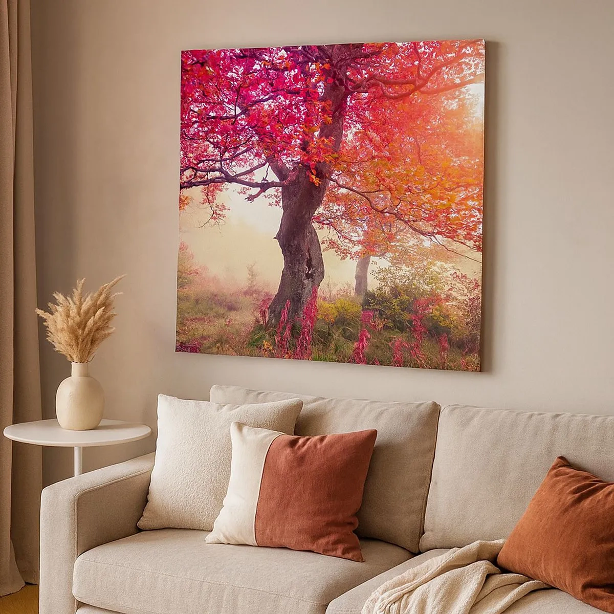 Schilderen op canvas - Bloeiende razernij - 30x30 cm