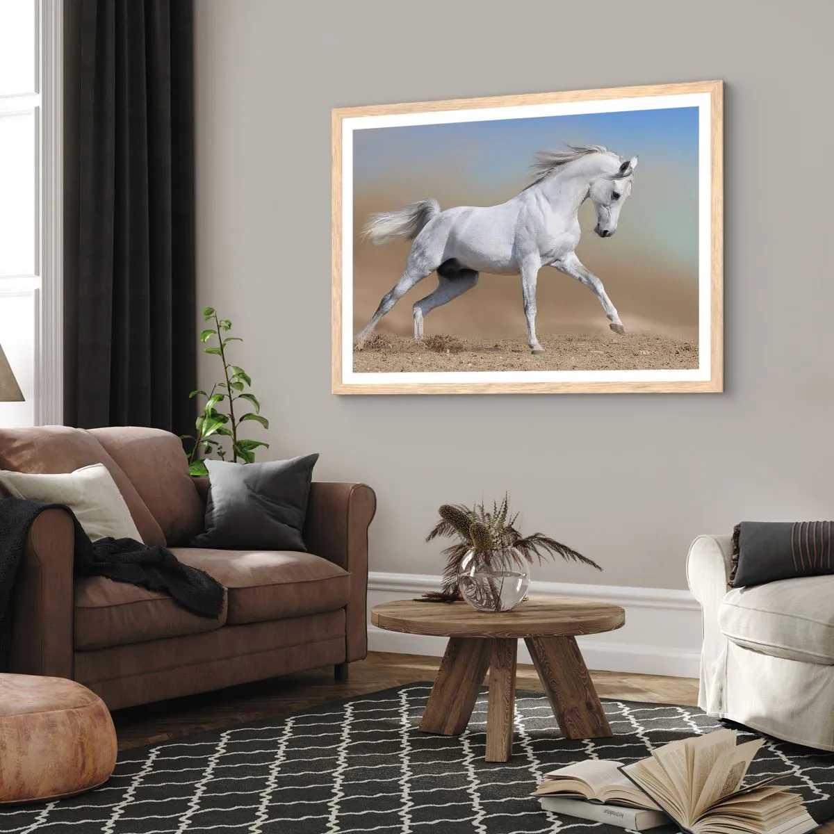 Een poster in een licht eiken lijst - Het mooiste Arabische sprookje - 40x30 cm