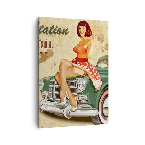 Schilderen op canvas - De grote jaren 40. - 50x70 cm