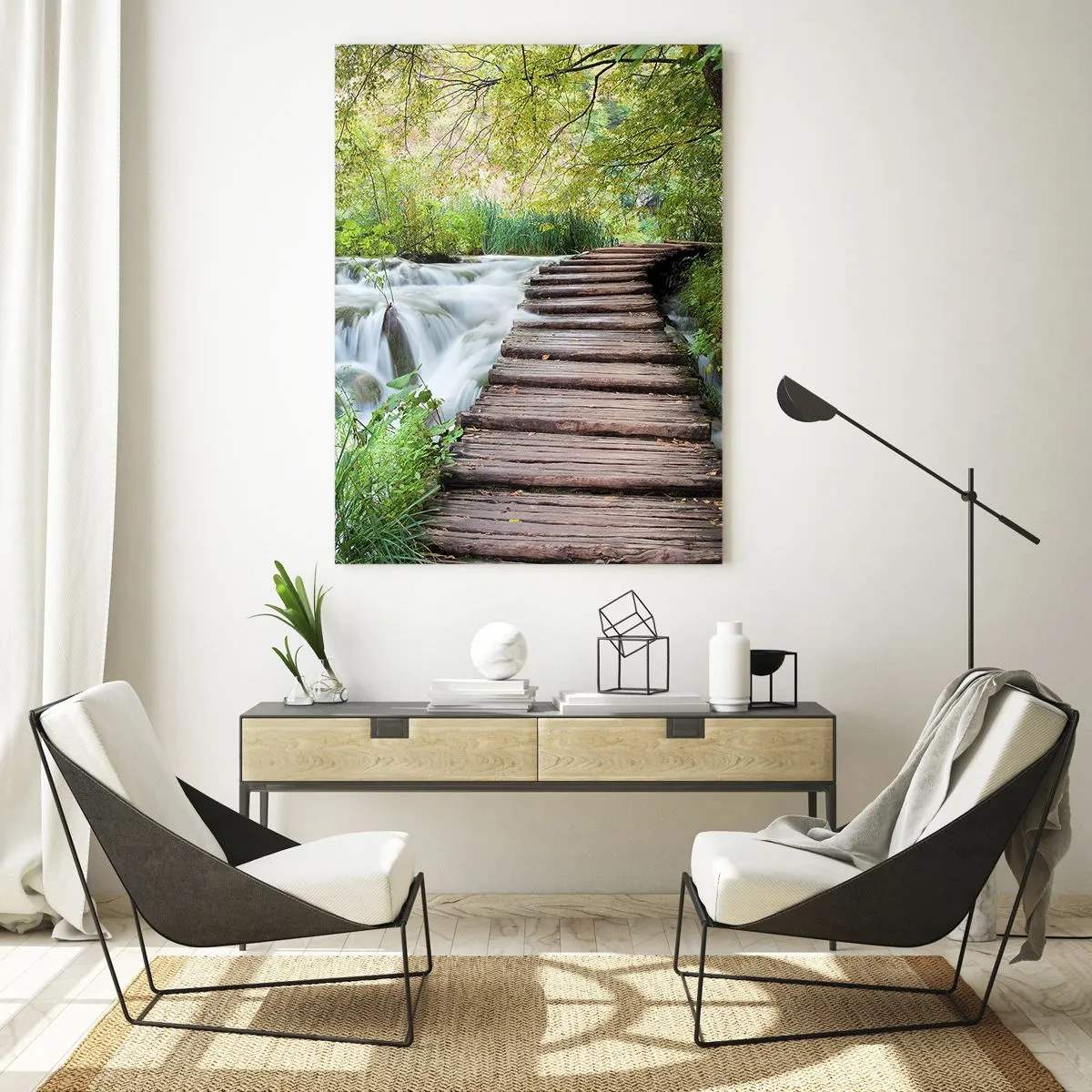 Schilderen op glas - Geen stilstaand water - 50x70 cm
