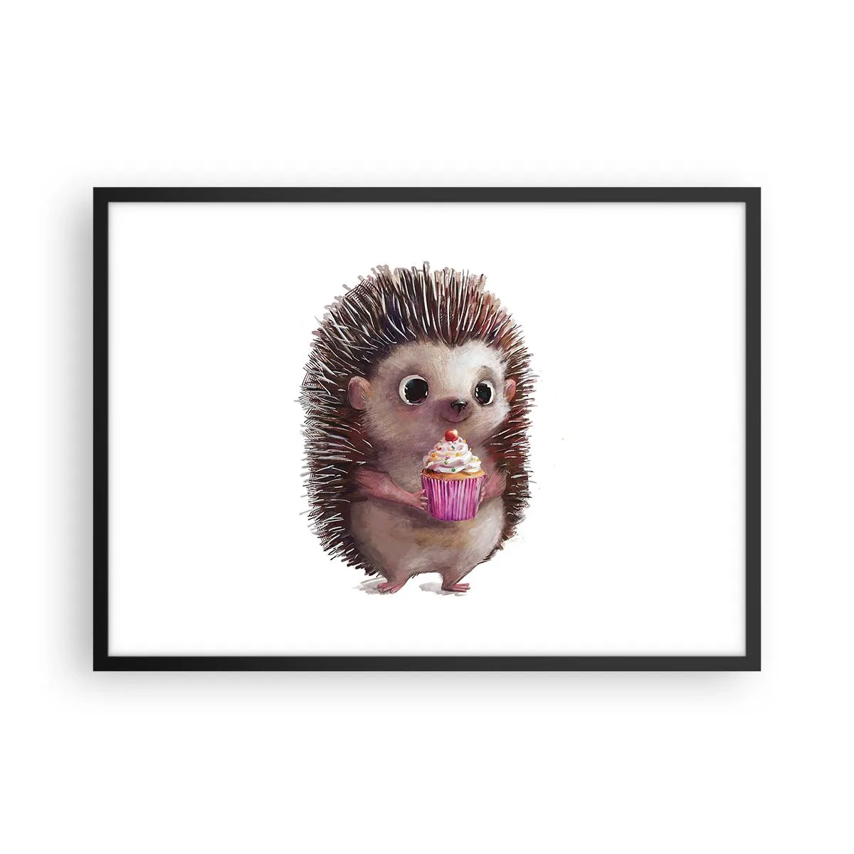 Poster in een zwarte lijst - De vakantie is elke dag - 70x50 cm