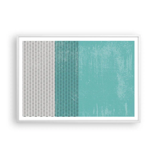 Poster in een witte lijst - Een uitgebalanceerde compositie - 100x70 cm