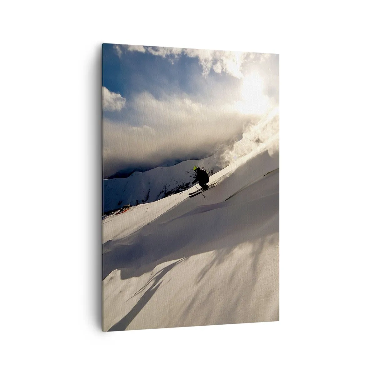 Schilderen op canvas - Berguitdaging genomen - 70x100 cm