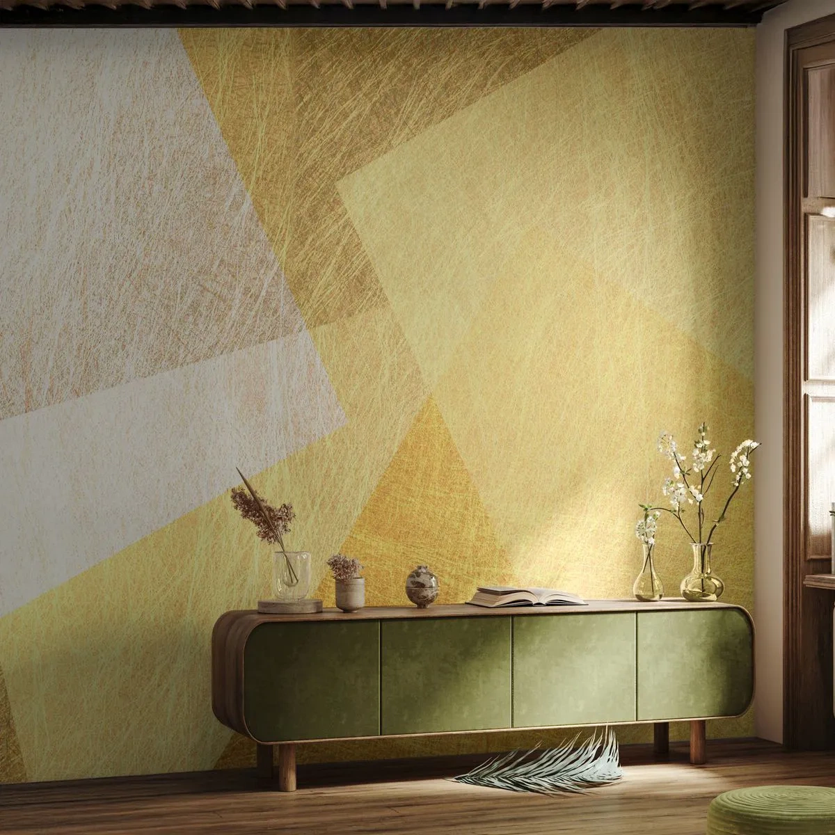 Fotobehang Standard Eco - Geometrie weer - Helder, Textuur, Geometrisch - 250x175 cm