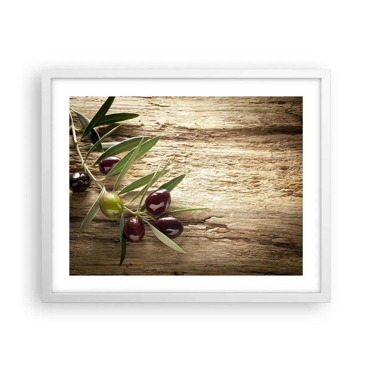 Poster in een witte lijst - Rechtstreeks uit de natuur - 50x40 cm