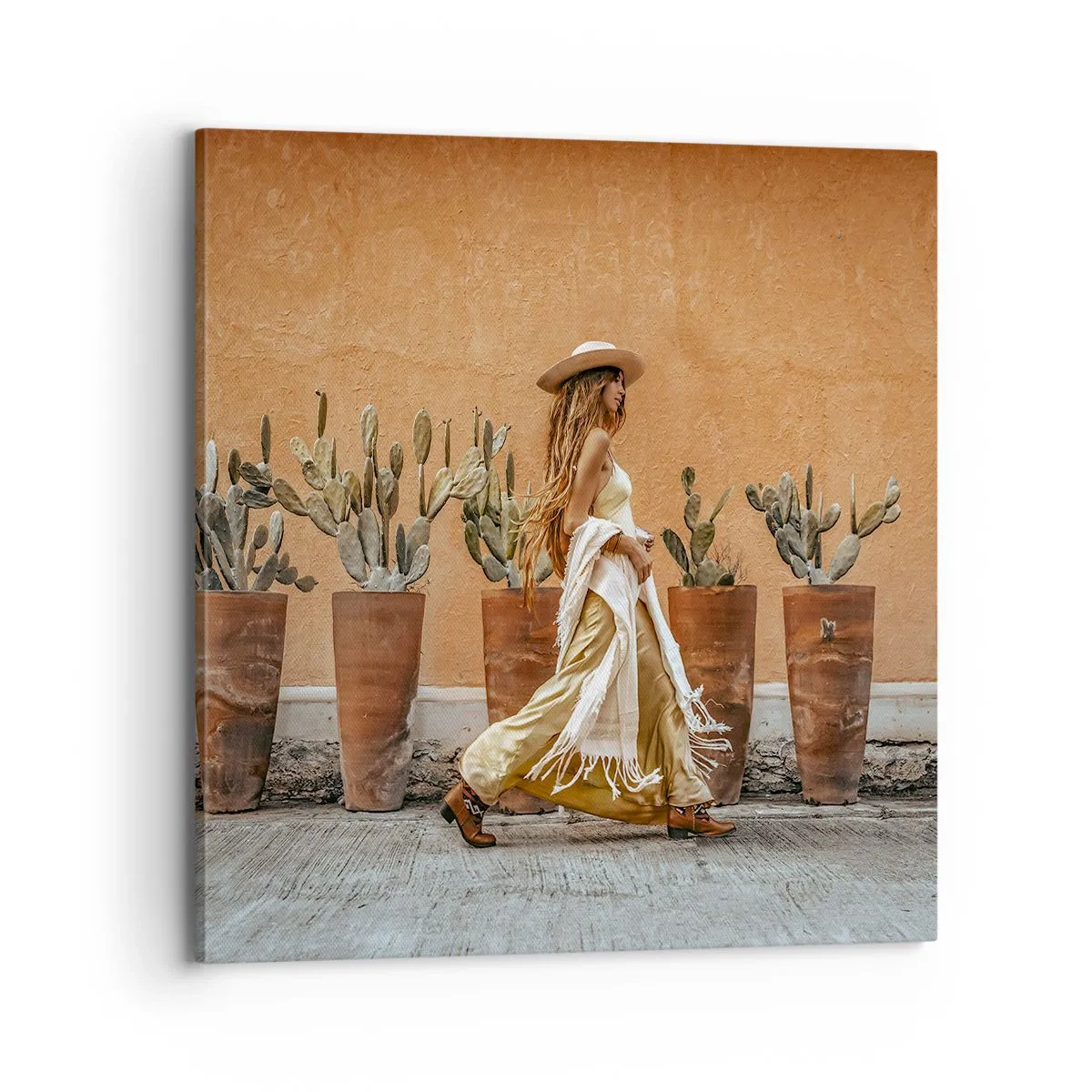 Schilderen op canvas - Hippie-stijl - 70x70 cm