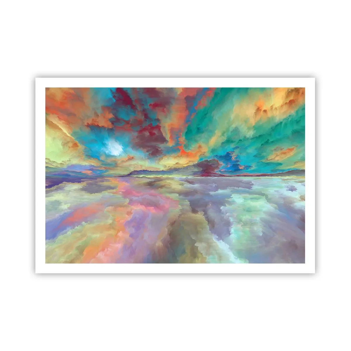 Poster - Twee hemelen - 100x70 cm