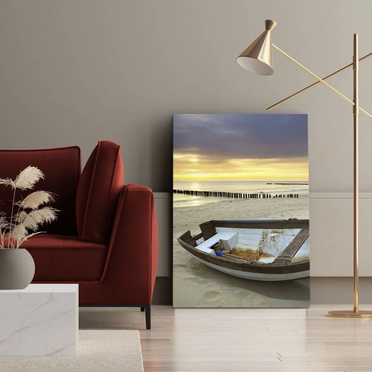 Schilderen op canvas - Er zijn geen mooiere stranden meer - 50x70 cm