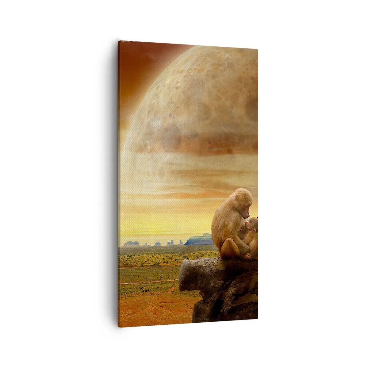 Schilderen op canvas - De liefde is overal hetzelfde - 55x100 cm