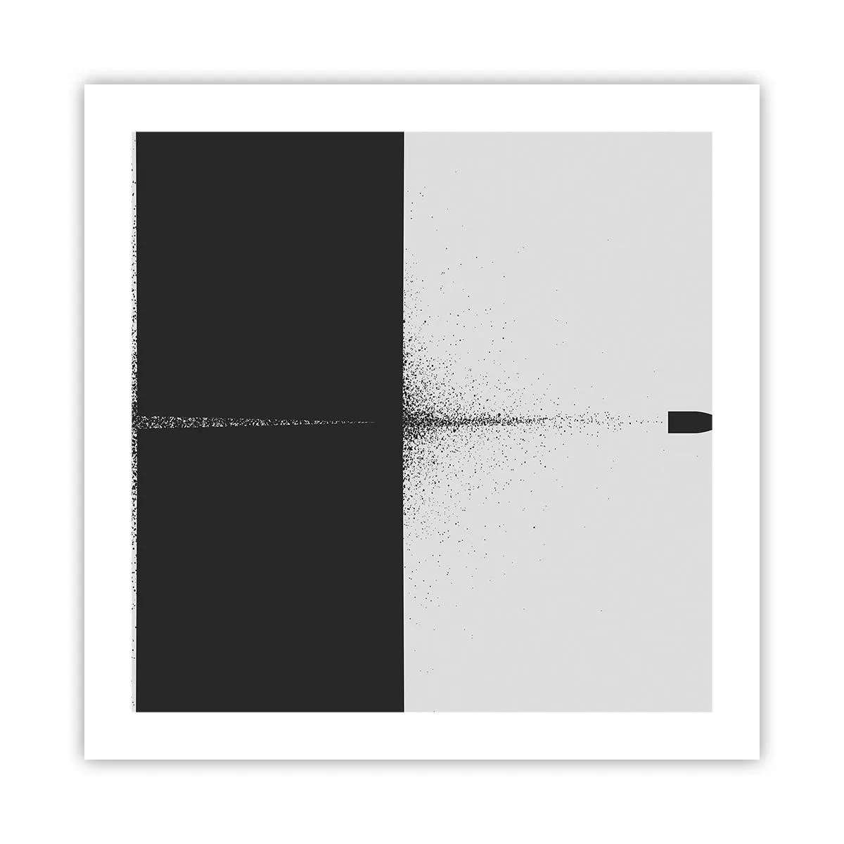 Poster - Rechtstreeks naar het doel - 50x50 cm