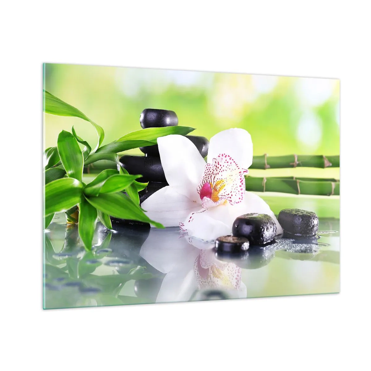 Schilderen op glas - Koele frisheid - 100x70 cm