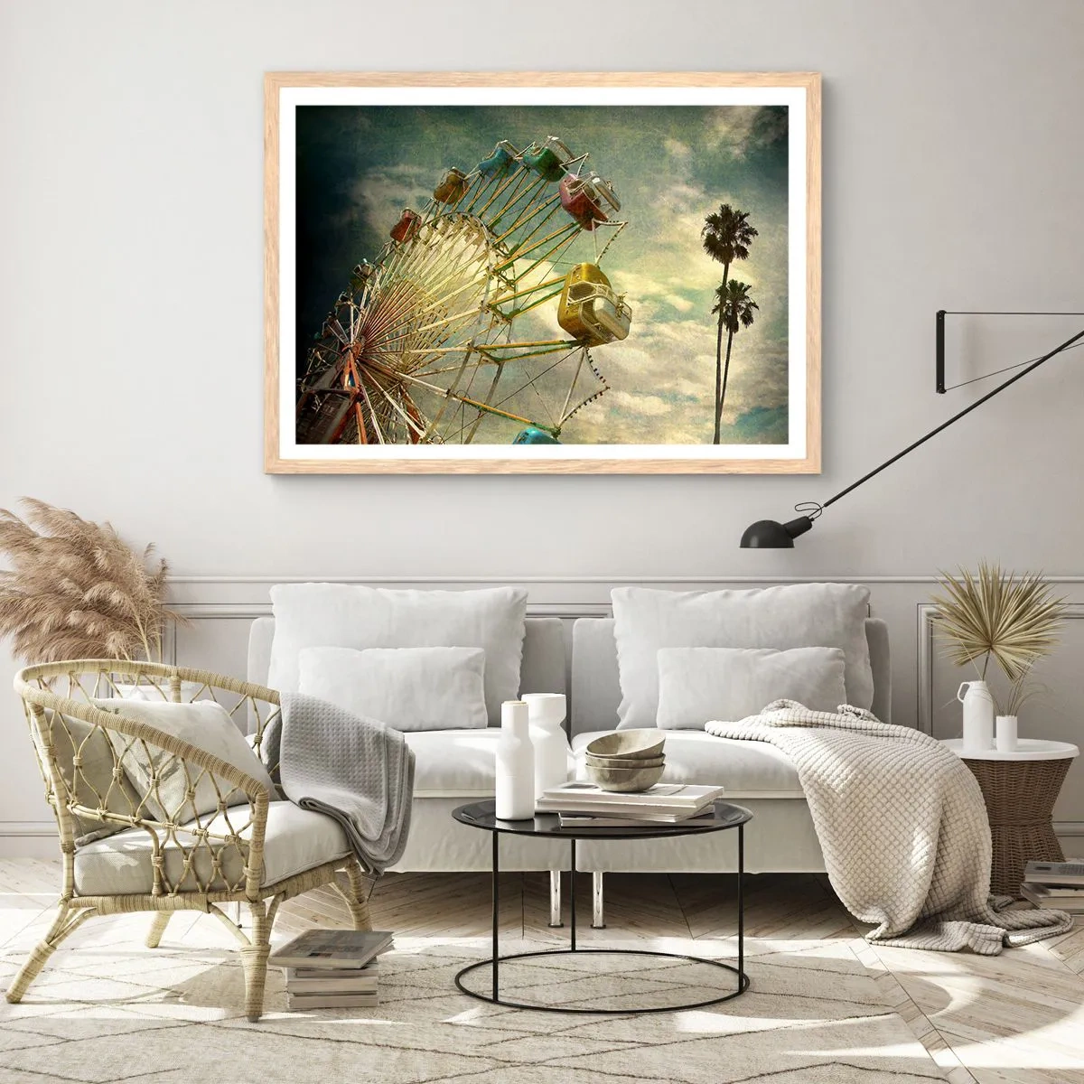 Een poster in een licht eiken lijst - Het zal zo zijn, het zal leuk zijn..., - 50x40 cm