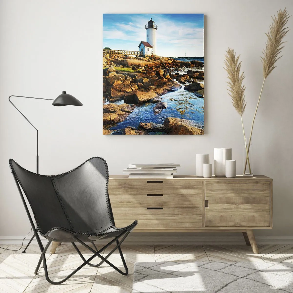 Schilderen op glas - Kom blij terug, ik wacht - 50x70 cm
