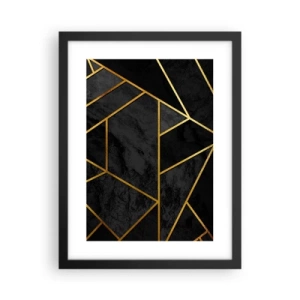 Poster in een zwarte lijst - Duisternis en glans - 30x40 cm