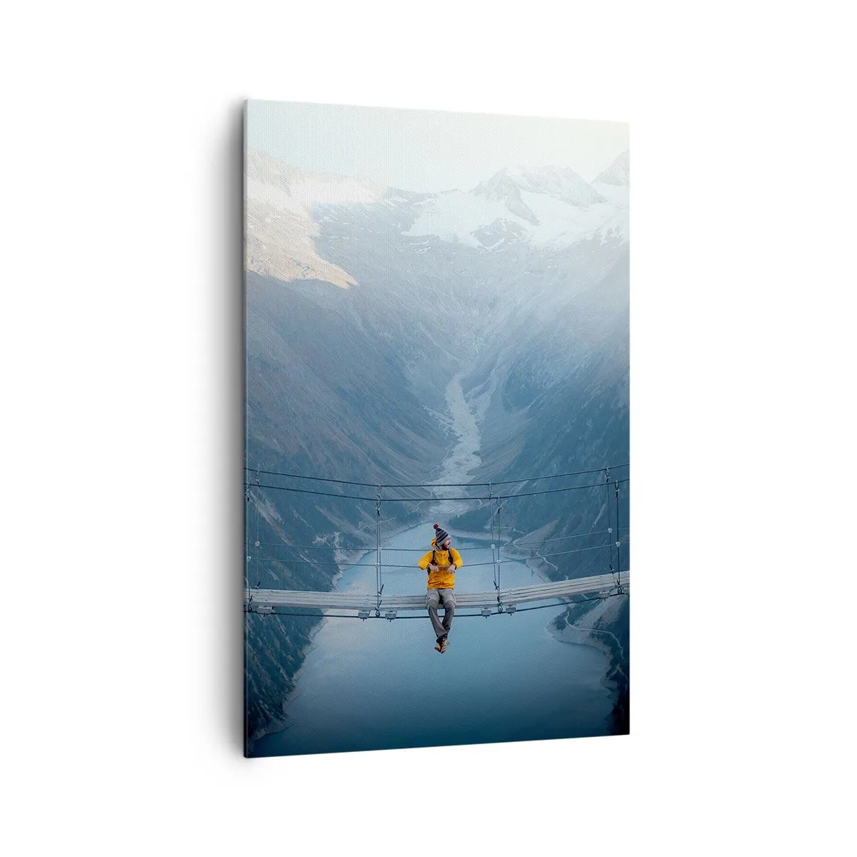 Schilderen op canvas - Blij in het ongewisse - 80x120 cm