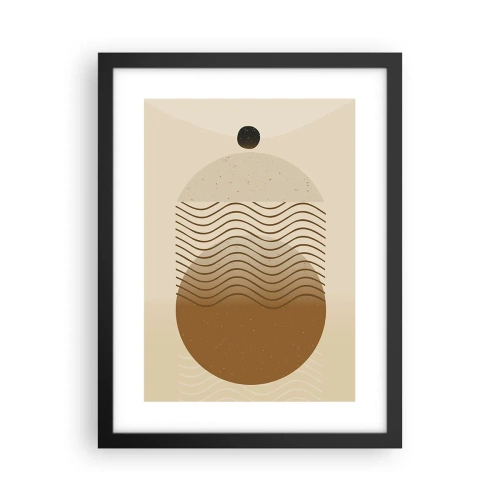 Poster in een zwarte lijst - Over de oorsprong van geometrische figuren - 30x40 cm