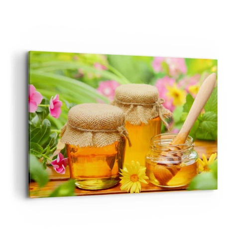 Schilderen op canvas - Zoet en bloemig - 120x80 cm