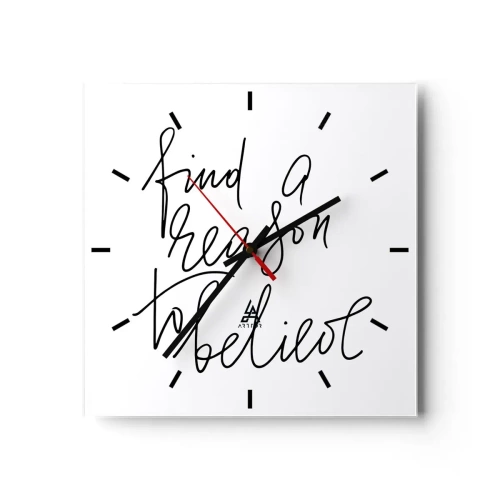 Wandklok - Klok - Het is mogelijk - 30x30 cm