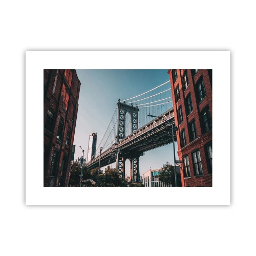 Poster - Over de golven van de stad - 40x30 cm