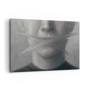 Schilderen op canvas - Zonder een woord - 120x80 cm