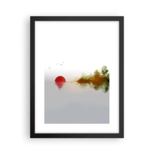 Poster in een zwarte lijst - Een belofte van vrede - 30x40 cm