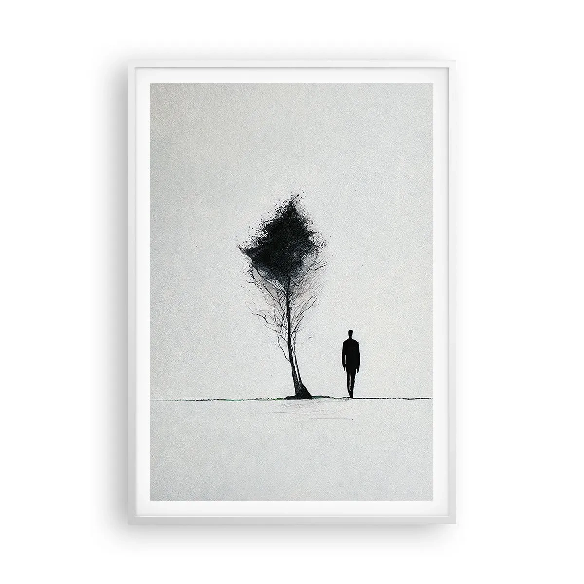 Poster in een witte lijst - Wij dwalen allemaal - 70x100 cm