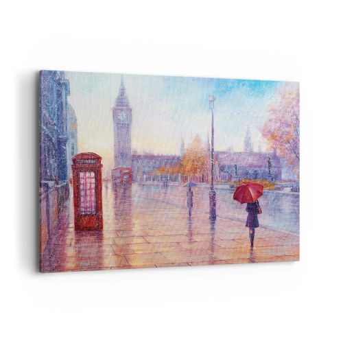 Schilderen op canvas - Herfstdag in Londen - 100x70 cm