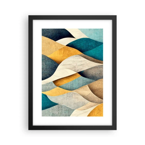 Poster in een zwarte lijst - Ritme en beweging - 30x40 cm