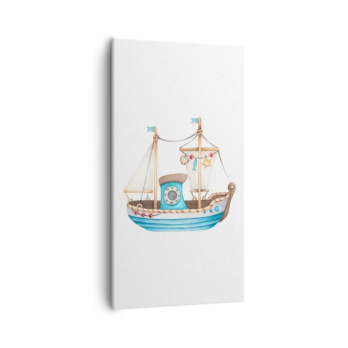 Schilderen op canvas - Ahoi, avontuur! - 55x100 cm