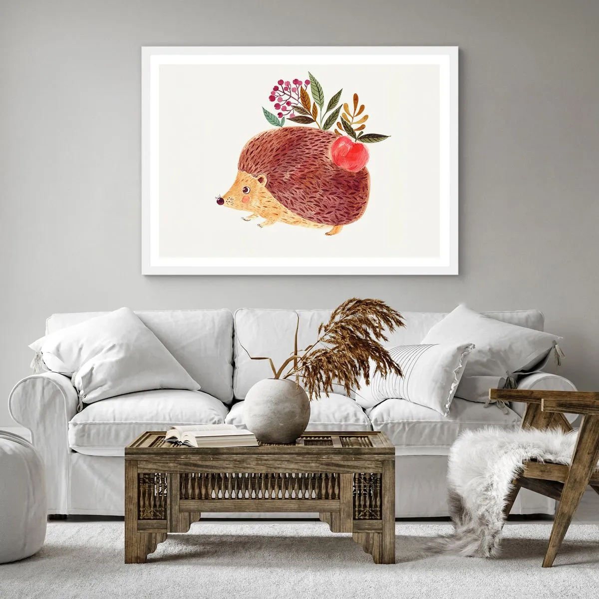 Poster in een witte lijst - En je vindt mij al leuk - 50x50 cm