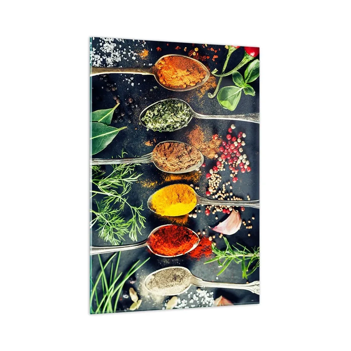 Schilderen op glas - Culinaire magie - 70x100 cm