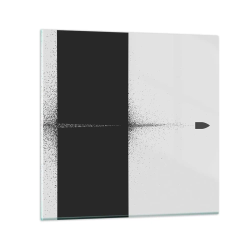 Schilderen op glas - Rechtstreeks naar het doel - 60x60 cm