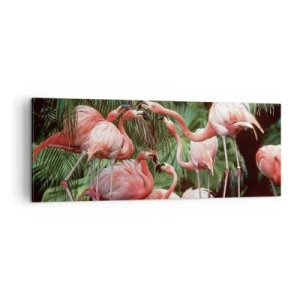 Schilderen op canvas - Middag roddels - 140x50 cm