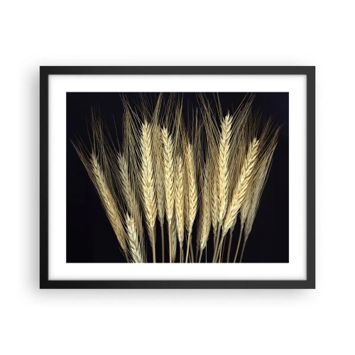 Poster in een zwarte lijst - Rustieke magie - 50x40 cm