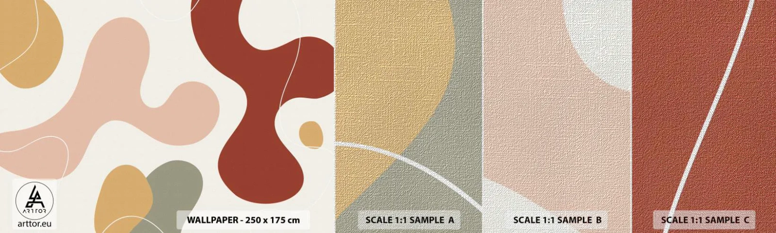 Fotobehang Monster Premium Canvas - Kronkels of krullen? - Abstractie, Deel, Verbeelding - 100x30 cm