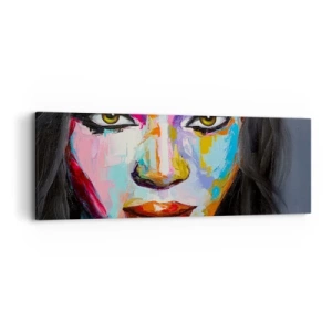 Schilderen op canvas - Het is onmogelijk om je ogen af ​​te houden - 90x30 cm