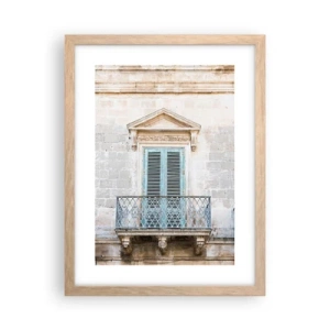 Een poster in een licht eiken lijst - De unieke charme van Italië - 30x40 cm