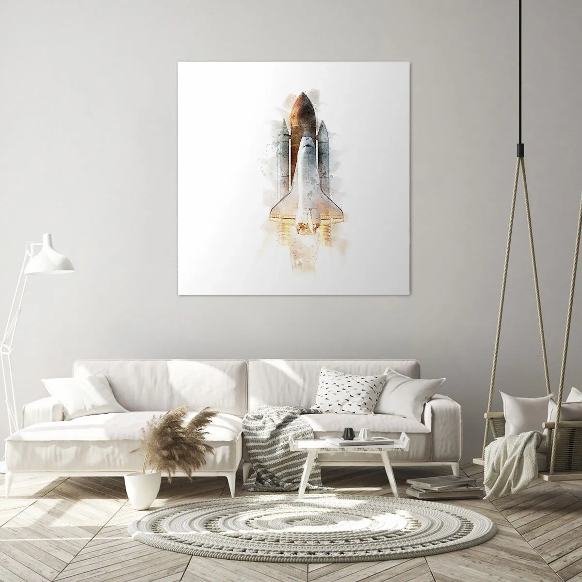 Schilderen op canvas - Ontdekkingsreizigers, aan de slag - 30x30 cm